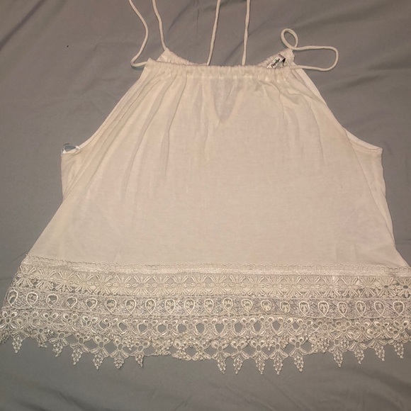 Papaya Tops - Lace bottom tank top